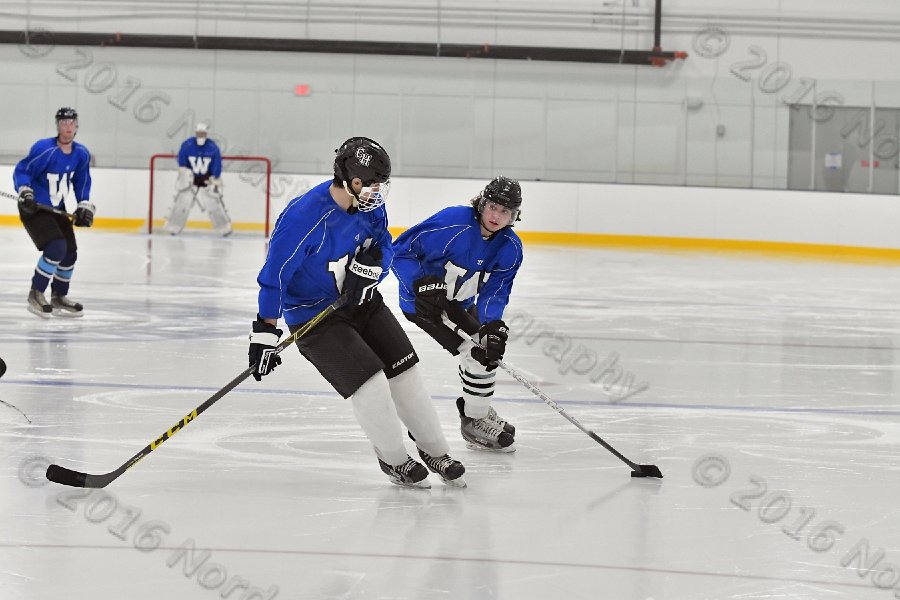 Wheaton College Men\'s Ice Hockey vs Middlesex Community College. - Photo By: KEITH NORDSTROM